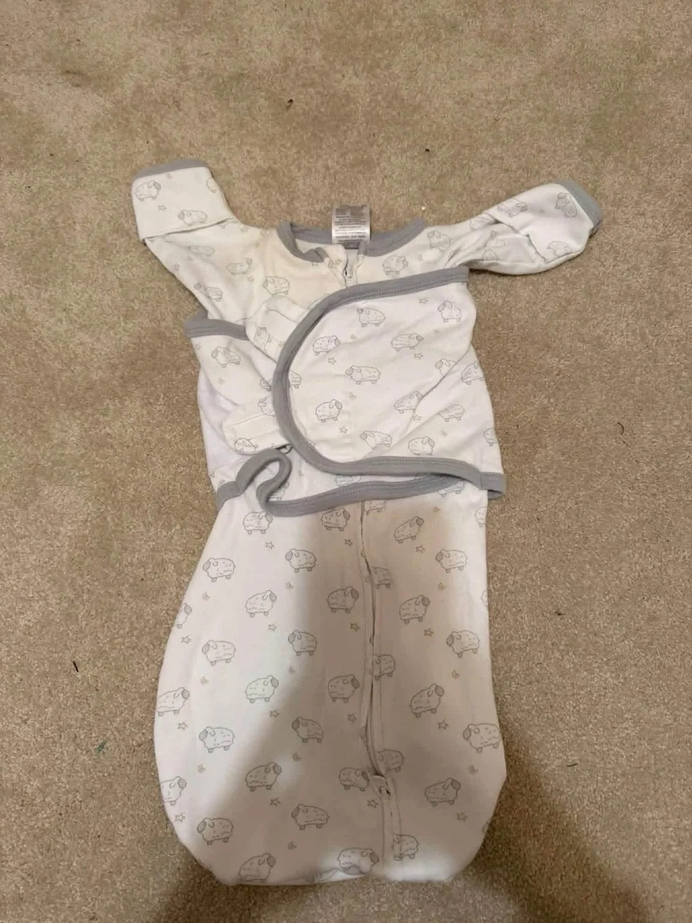 Baby Boys Mixed Clothing Bundle - Blue, Gray, Cream